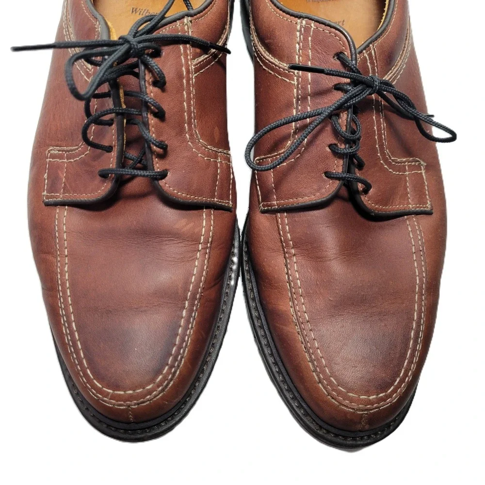 Allen Edmonds Wilbert‎ Brown Leather Cap Toe Oxford Shoes Men's 10.5 D